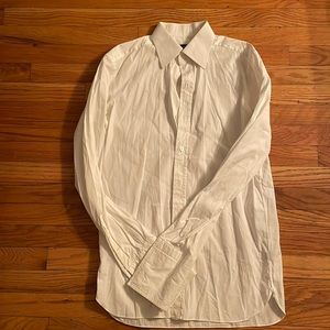 Tom Ford Mens White Dress Shirt.  White with French Cuffs